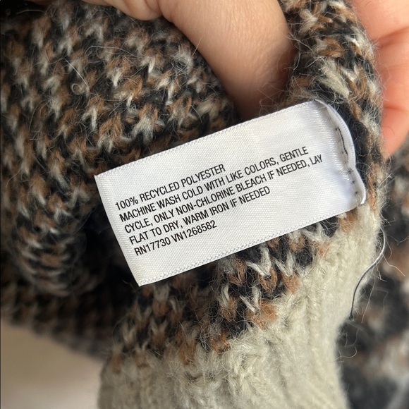 Wild Fable Leopard Print Crew Neck Sweater - Picture 8 of 8